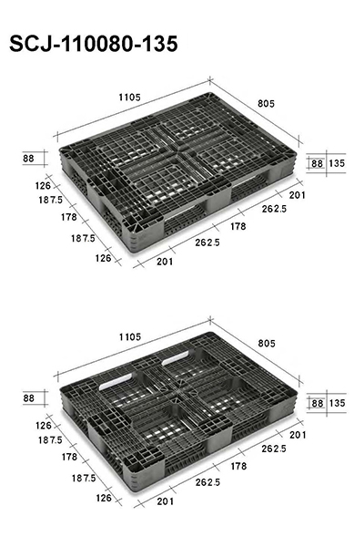 SCJ-110080-135田字型塑膠棧板（南亞塑膠志向企業）
